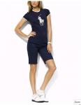 t-shirt 2014 femmes polo populaire autour cou mode pas cher bleu polo